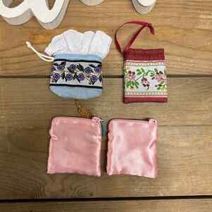 American Girl Felicity Purse Nellie Purse 2 Toiletry Pouches